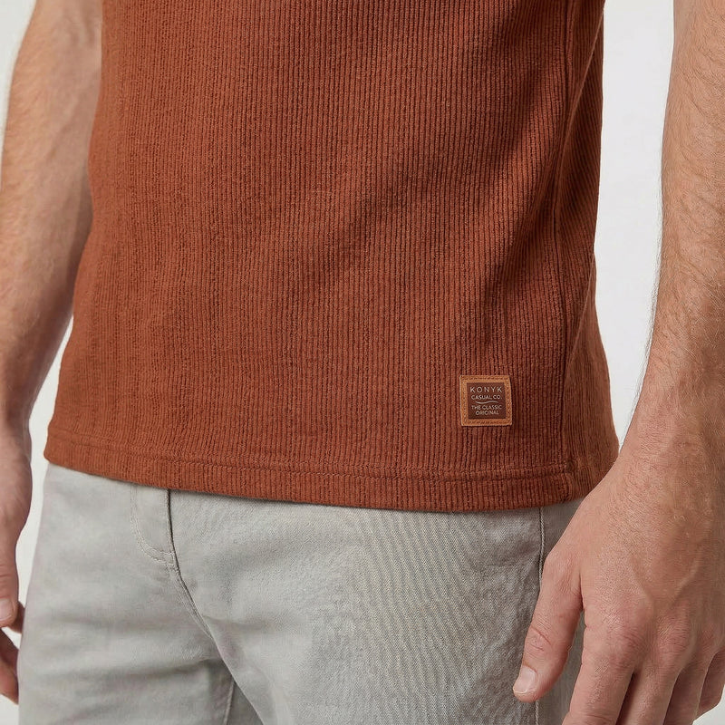 Camiseta Gola V Transpassada