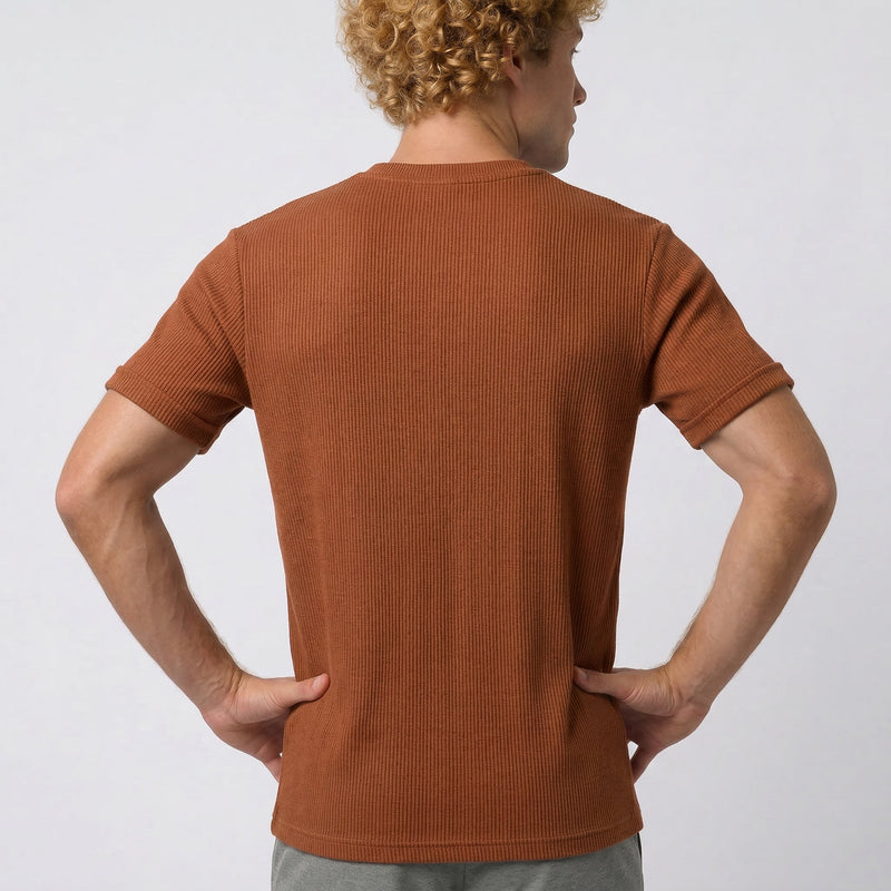Camiseta Gola V Transpassada