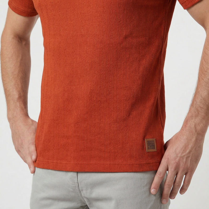 Camiseta Gola V Transpassada