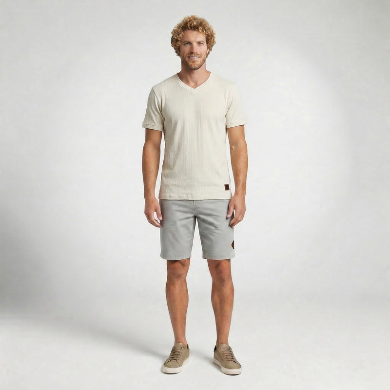 Camiseta Gola V Transpassada