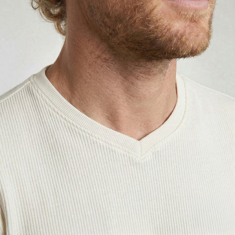 Camiseta Gola V Transpassada
