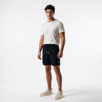 Short Linho Casual com Elástico – Preto