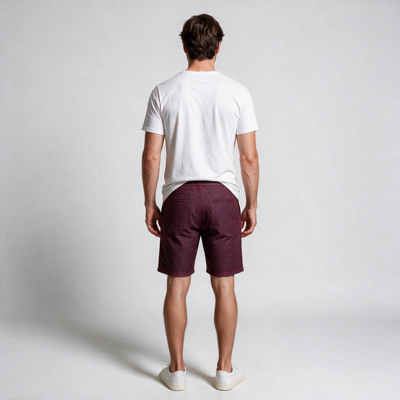 Bermuda Cós KNK My Size – Vinho