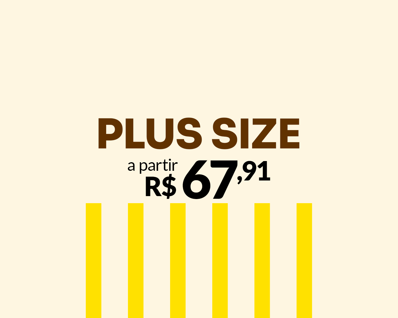 Plus Size a partir de R$ 67,91