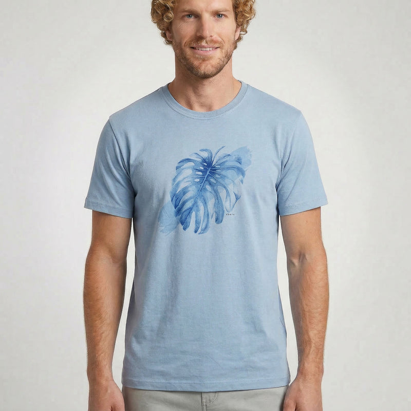 Camiseta Casual Costela-de-Adão