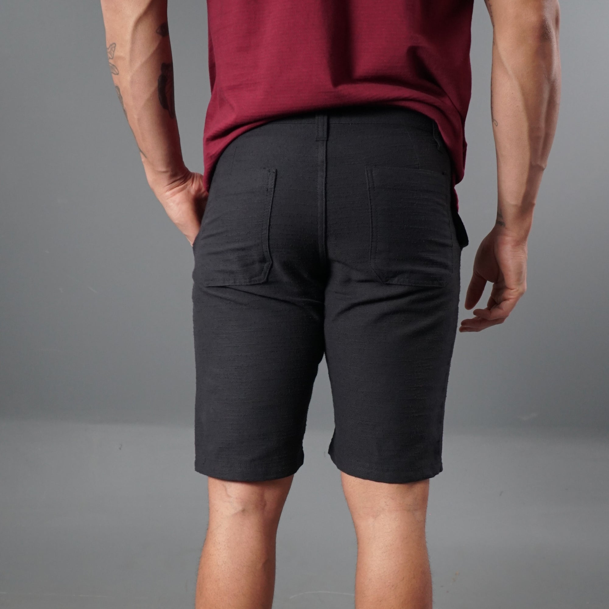 Bermuda Cós Casual com Bolso