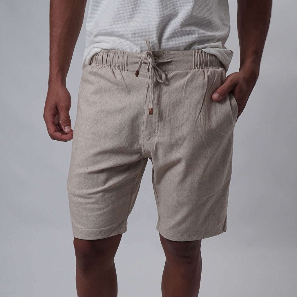 Bermuda Casual Elástico com Linho