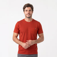 Camiseta Silk Listras com Bolso