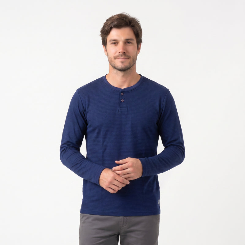 Camisa Gola Portuguesa 2 Botões Manga Longa
