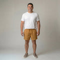 Short Elástico com Linho - My Size