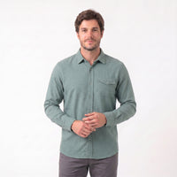 Camisa Social Manga Longa Flanelada