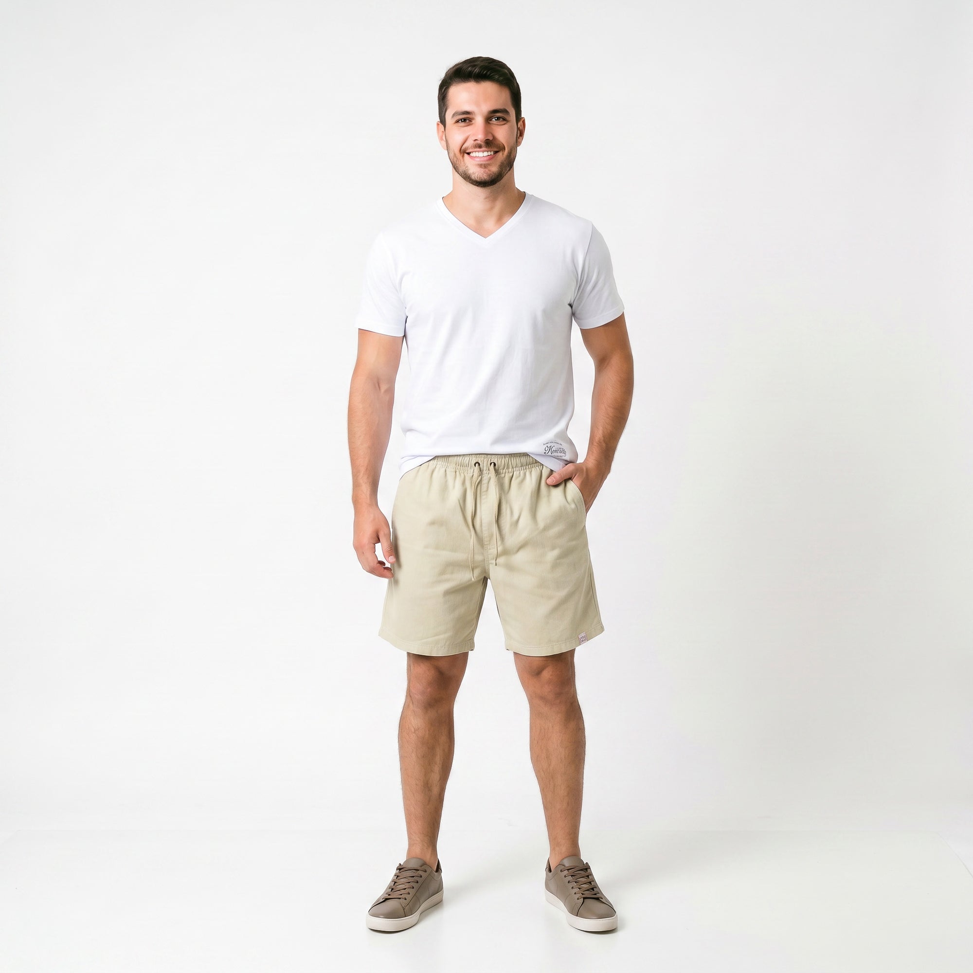 Short Elástico Mescla Microfibra
