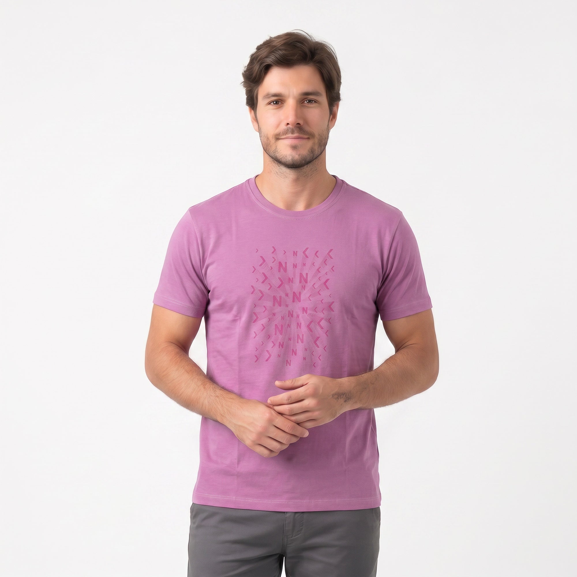 Camiseta Masculina Silk KNK Lilás