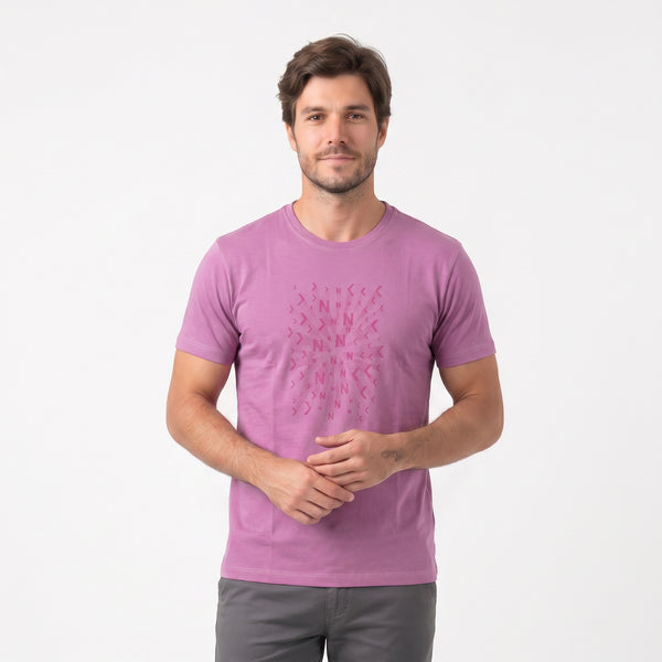 Camiseta Masculina Silk KNK Lilás