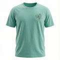 Camiseta de Malha com Silk Folhas