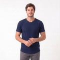 Camiseta Casual Gola Olímpica Dupla
