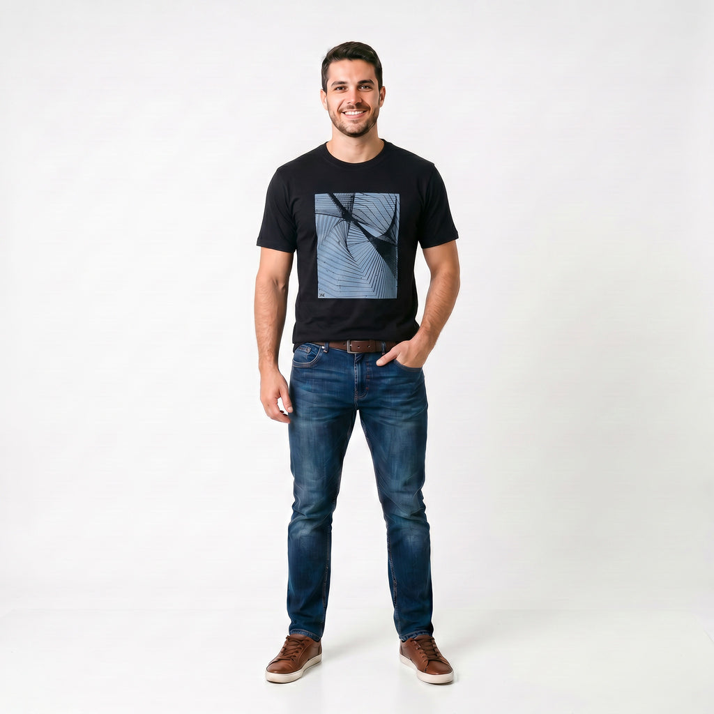 Camiseta Masculina Silk KNK Preta