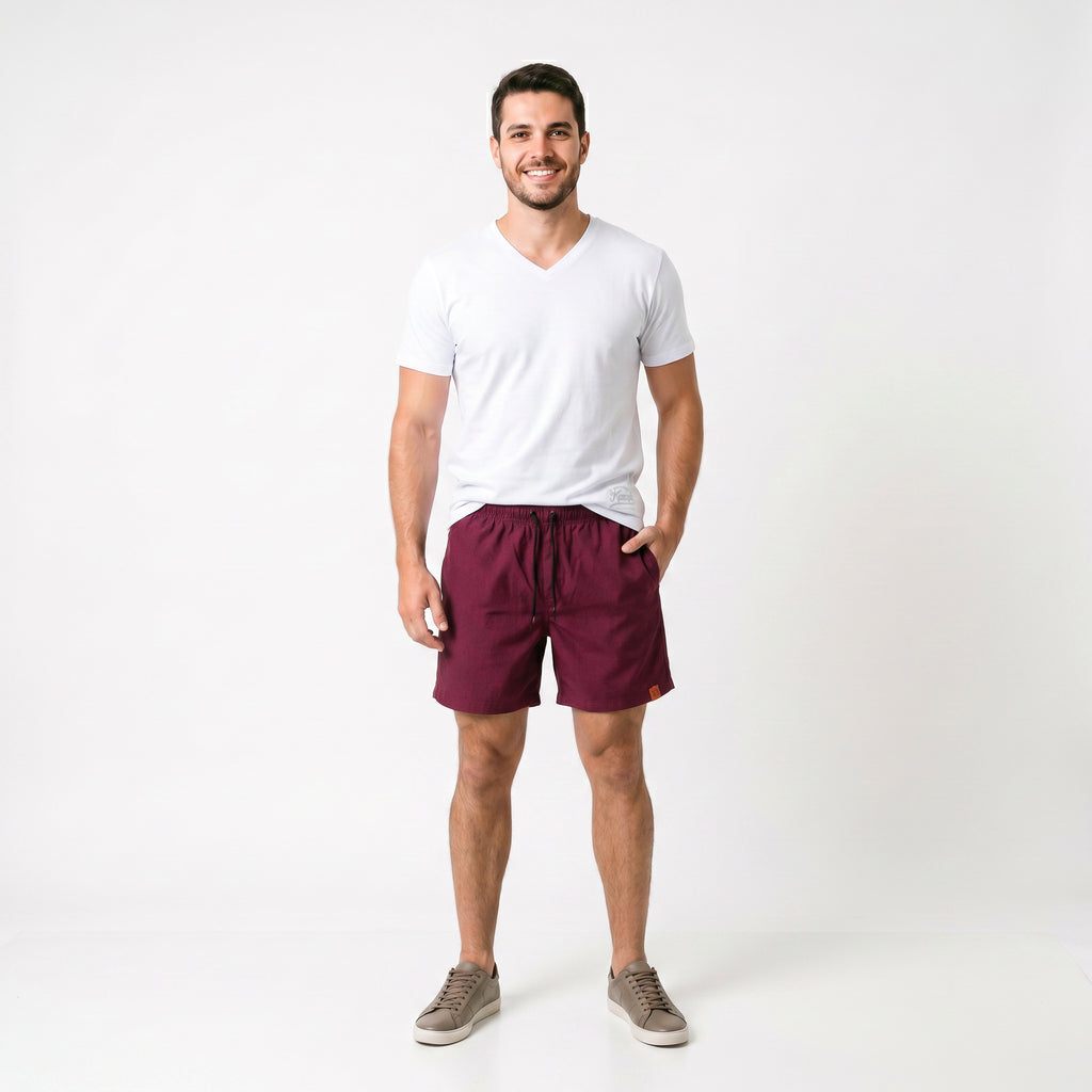 Short Elástico Mescla Microfibra