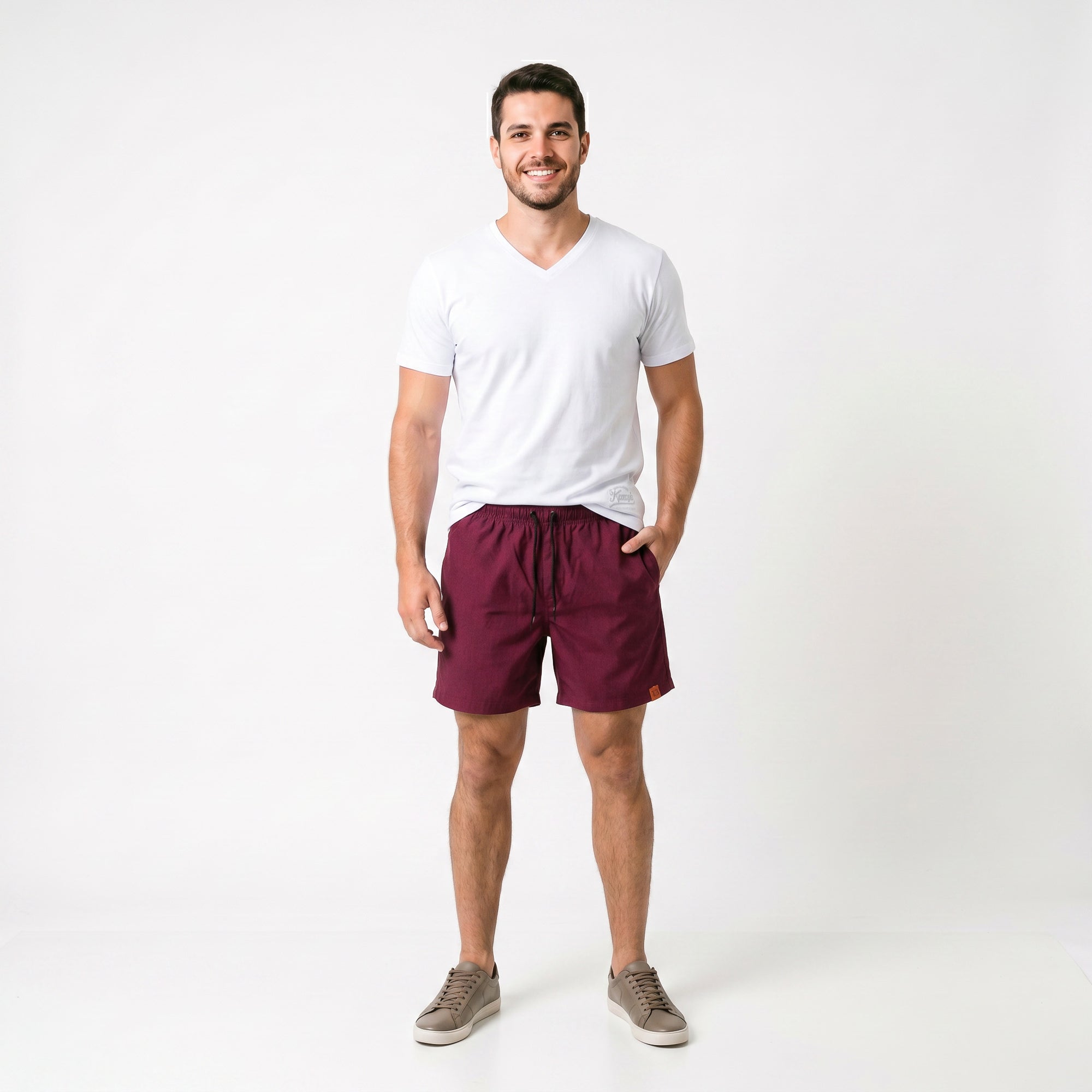 Short Elástico Mescla Microfibra