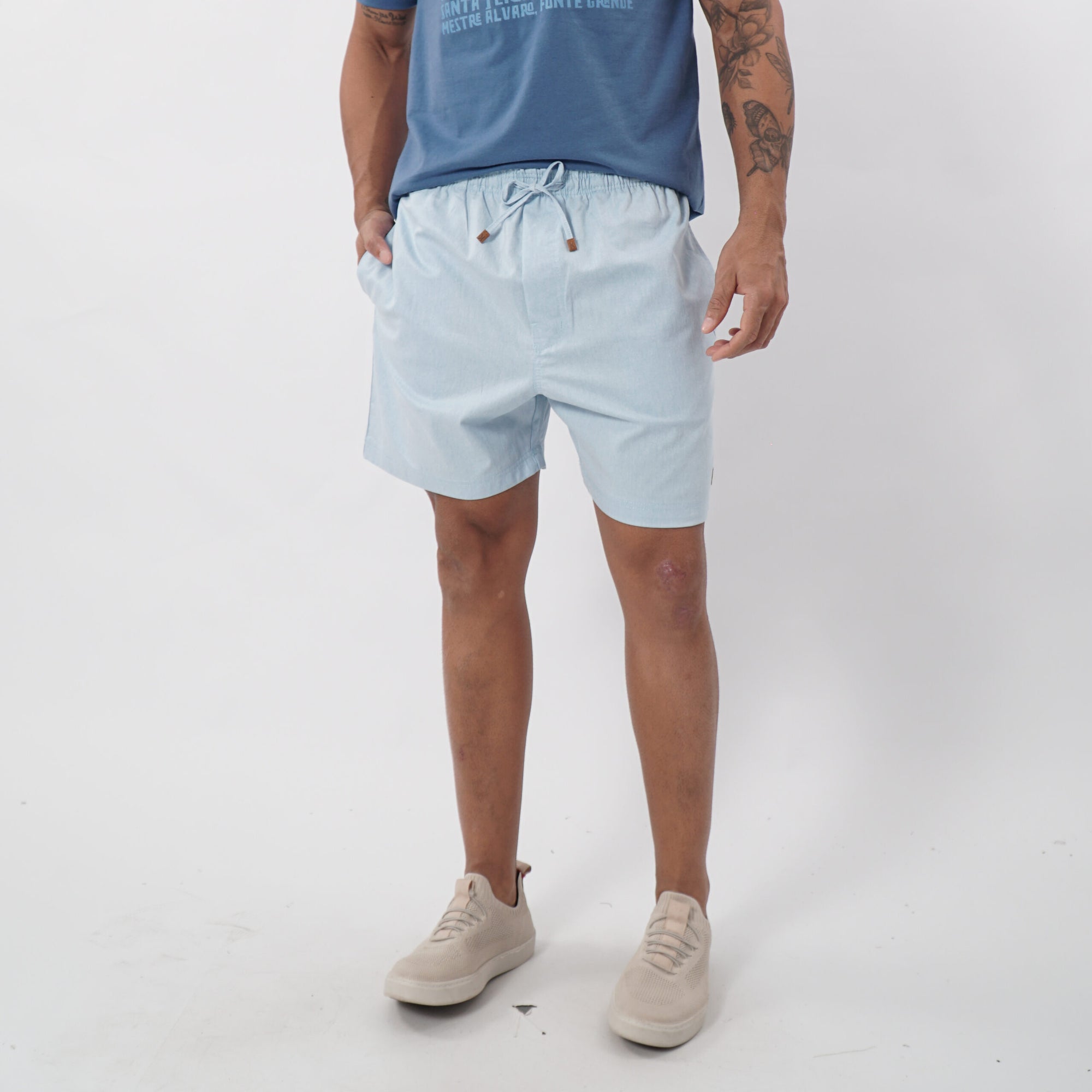 Short Masculino Casual Liso
