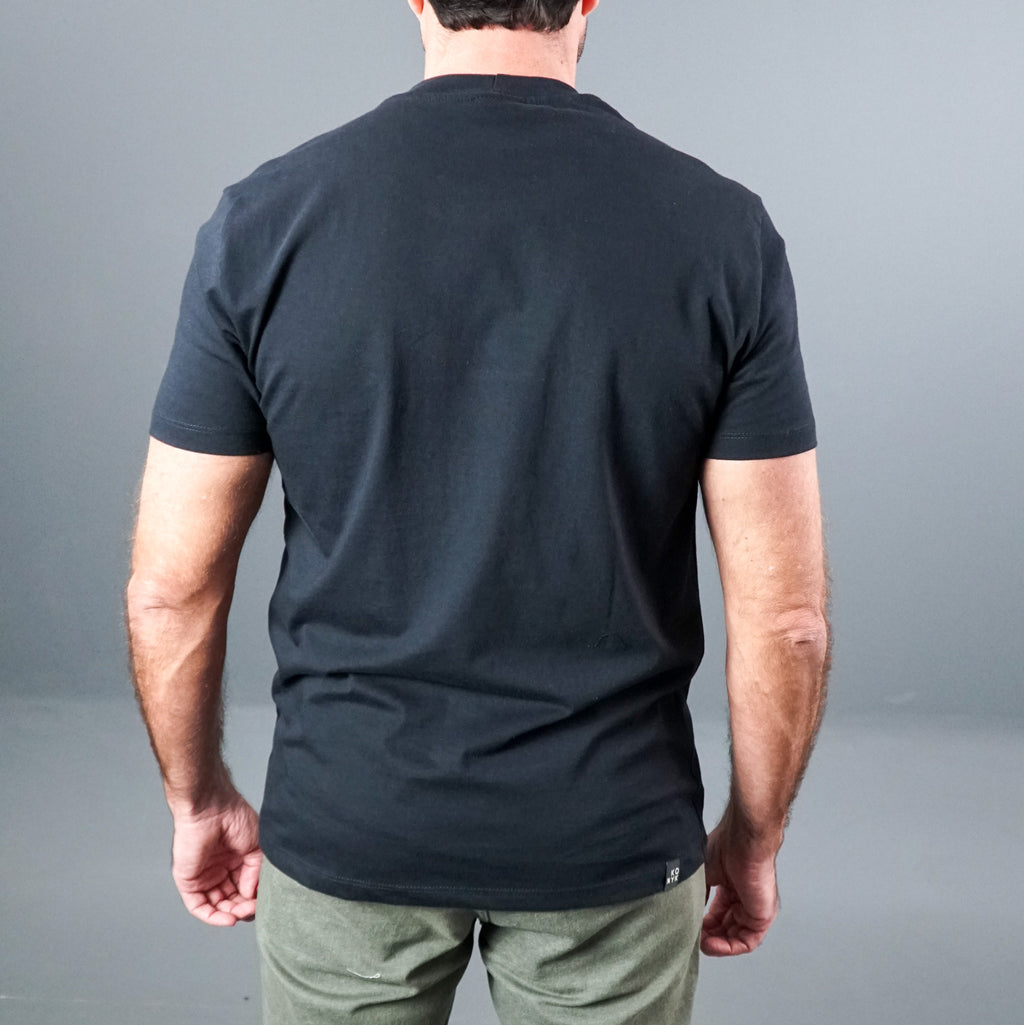 Camiseta Casual de Malha com Recorte