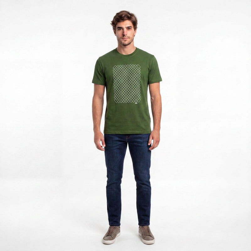 Camiseta Casual de Malha KNK