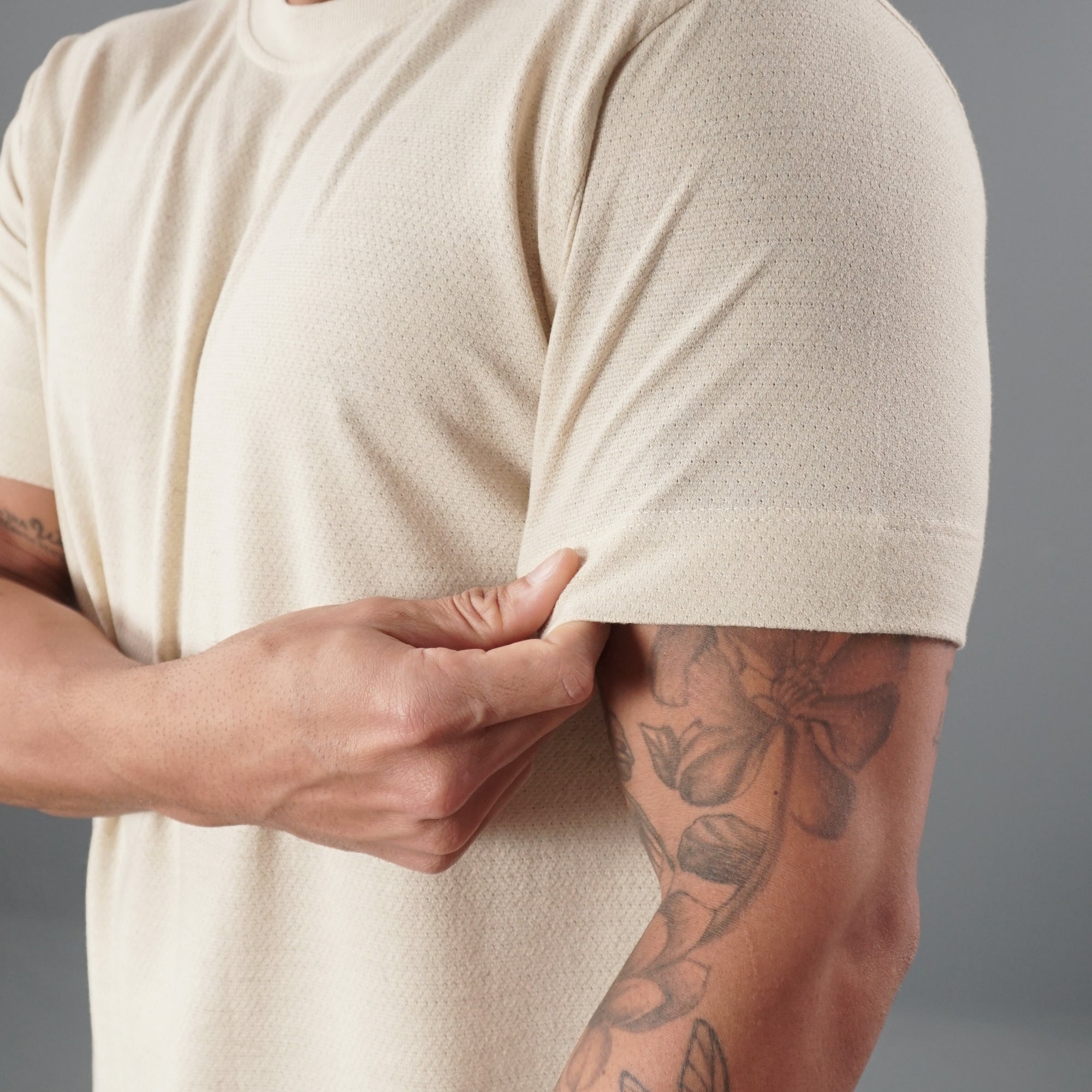 Camisa com Linho Transpasse Lateral