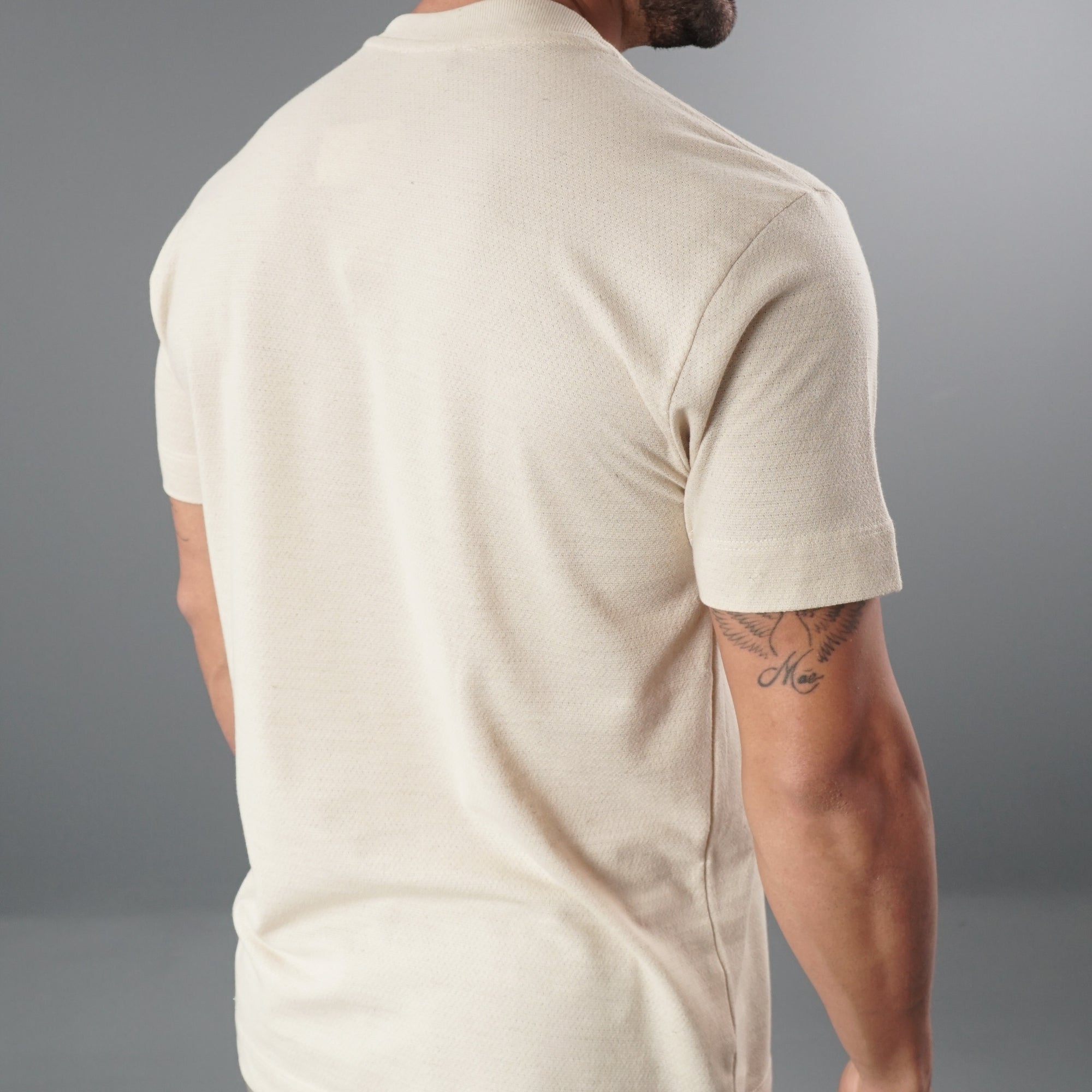 Camisa com Linho Transpasse Lateral