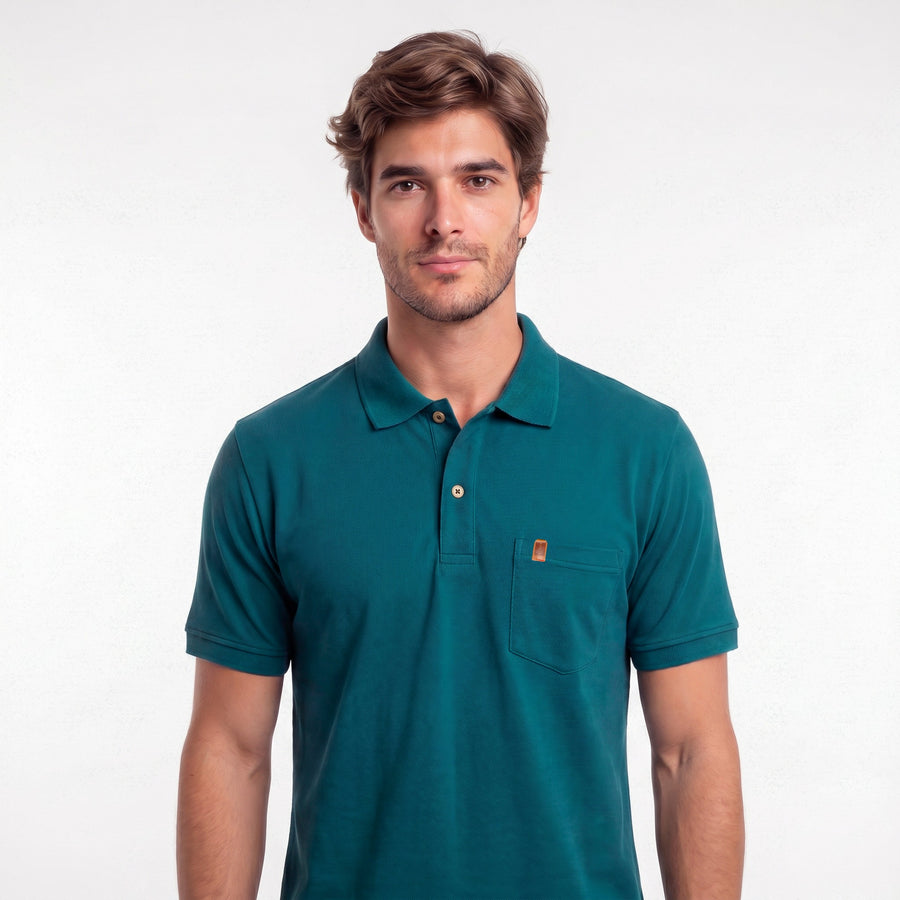 Polo Básica com Bolso