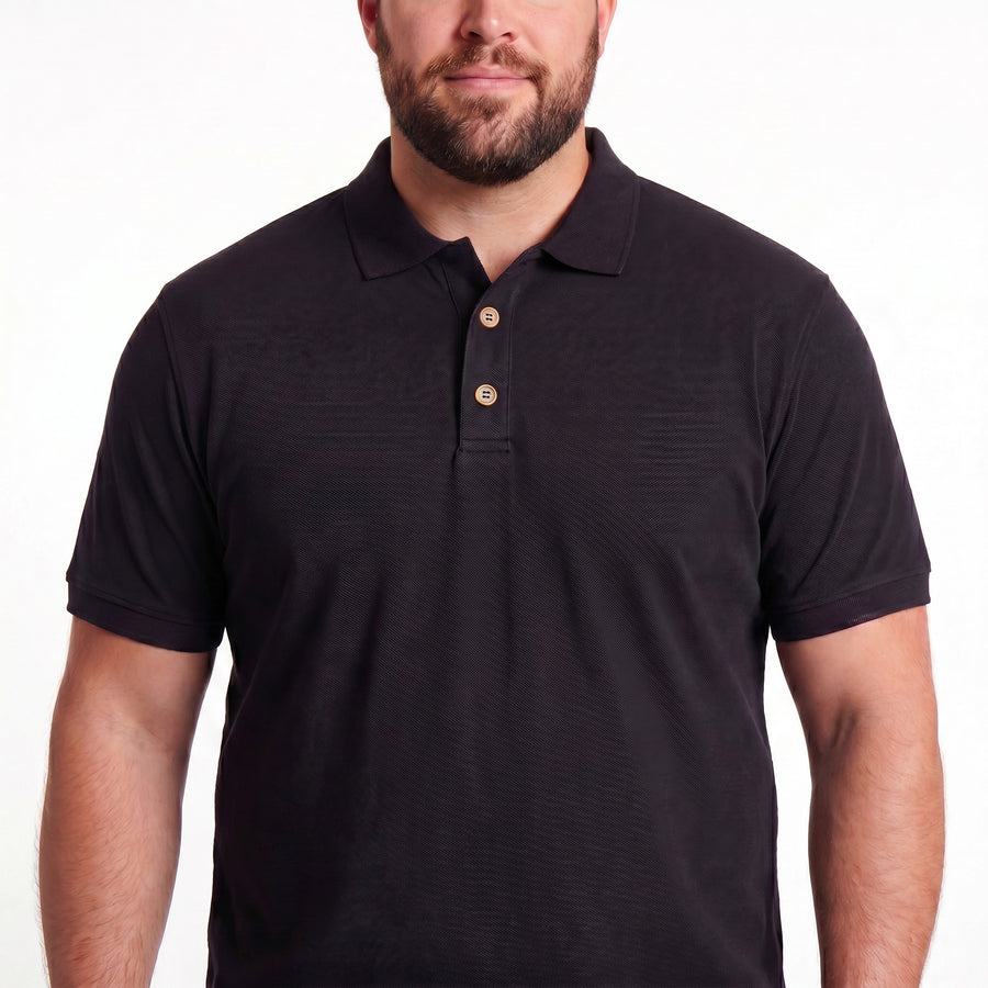 Polo de Malha com 2 Botões My Size