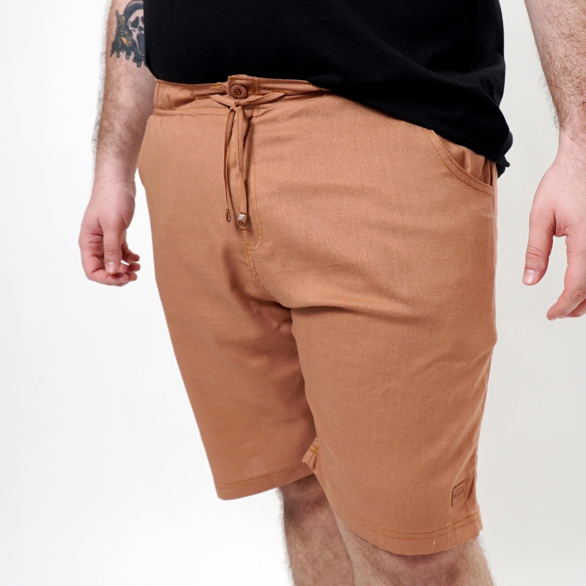 Bermuda Masculina em Linho Isla My Size