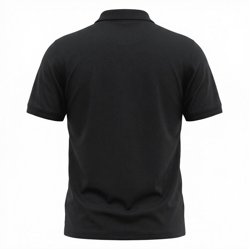 Camisa Polo Casual com Zíper