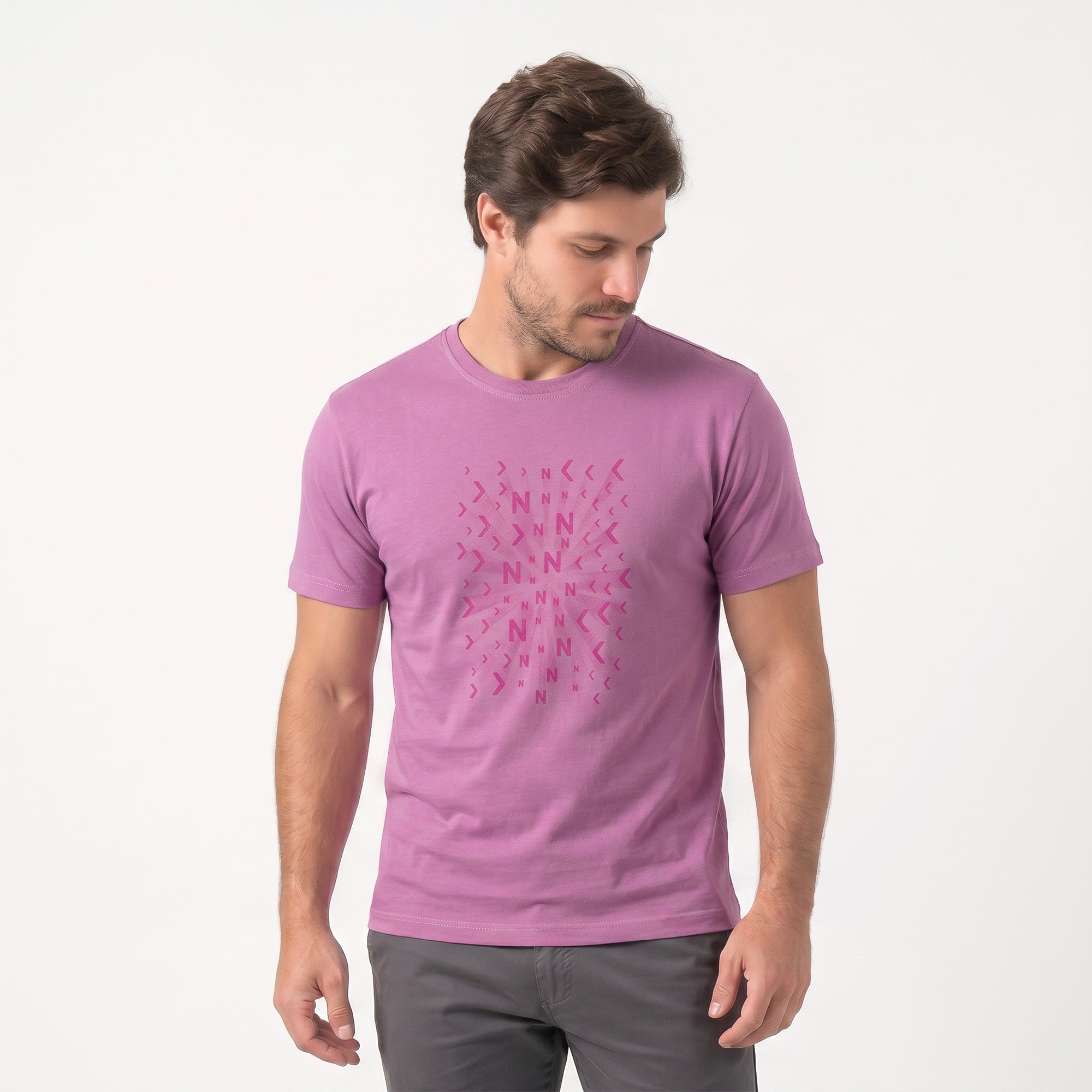 Camiseta Masculina Silk KNK Lilás