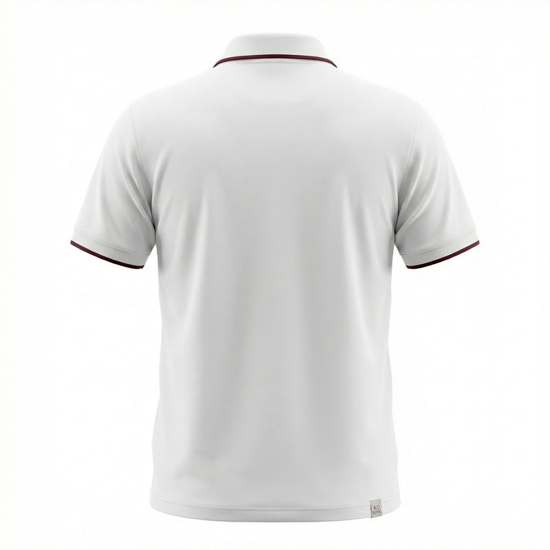 Camisa Polo Casual com Zíper