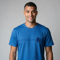 Camiseta Silk Casual – Azul Índigo