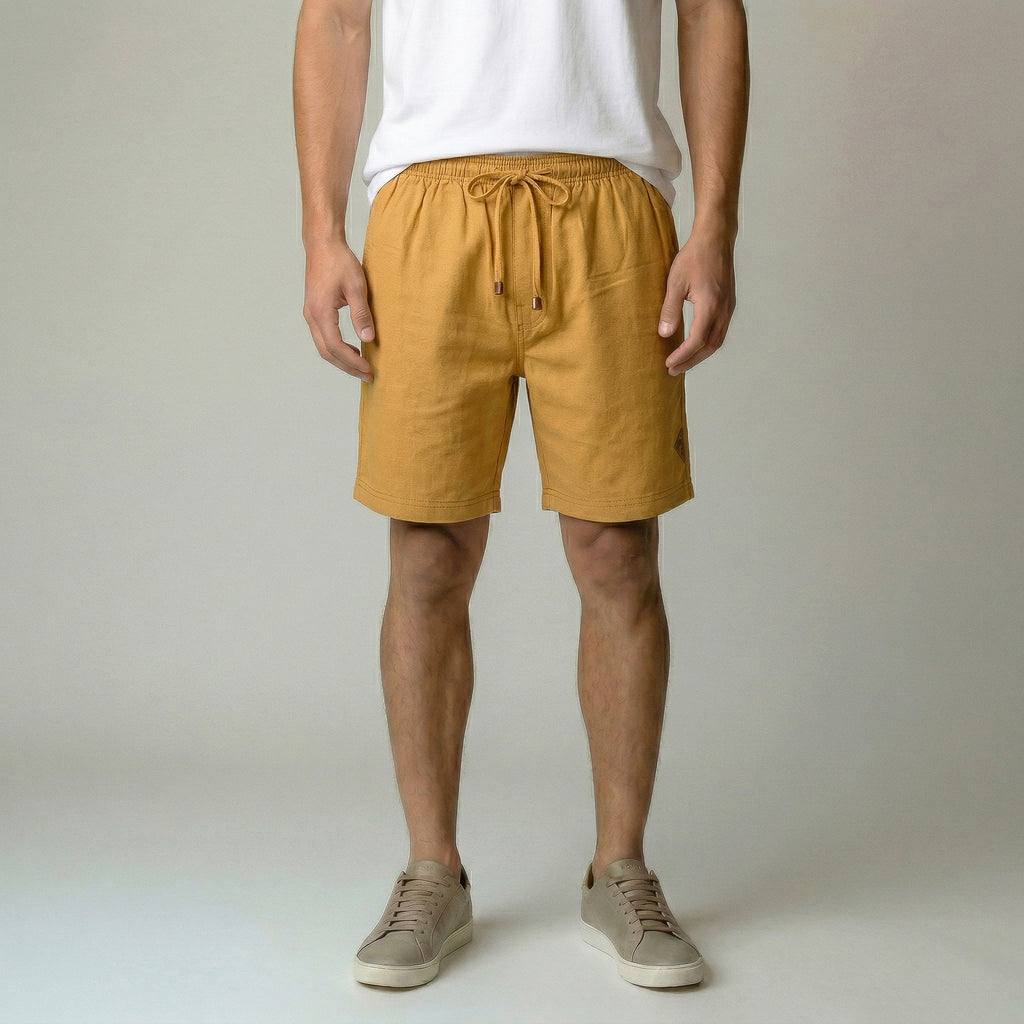 Short Elástico com Linho