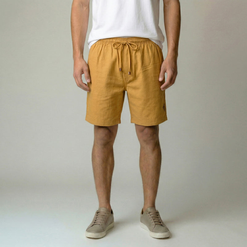 Short Elástico com Linho