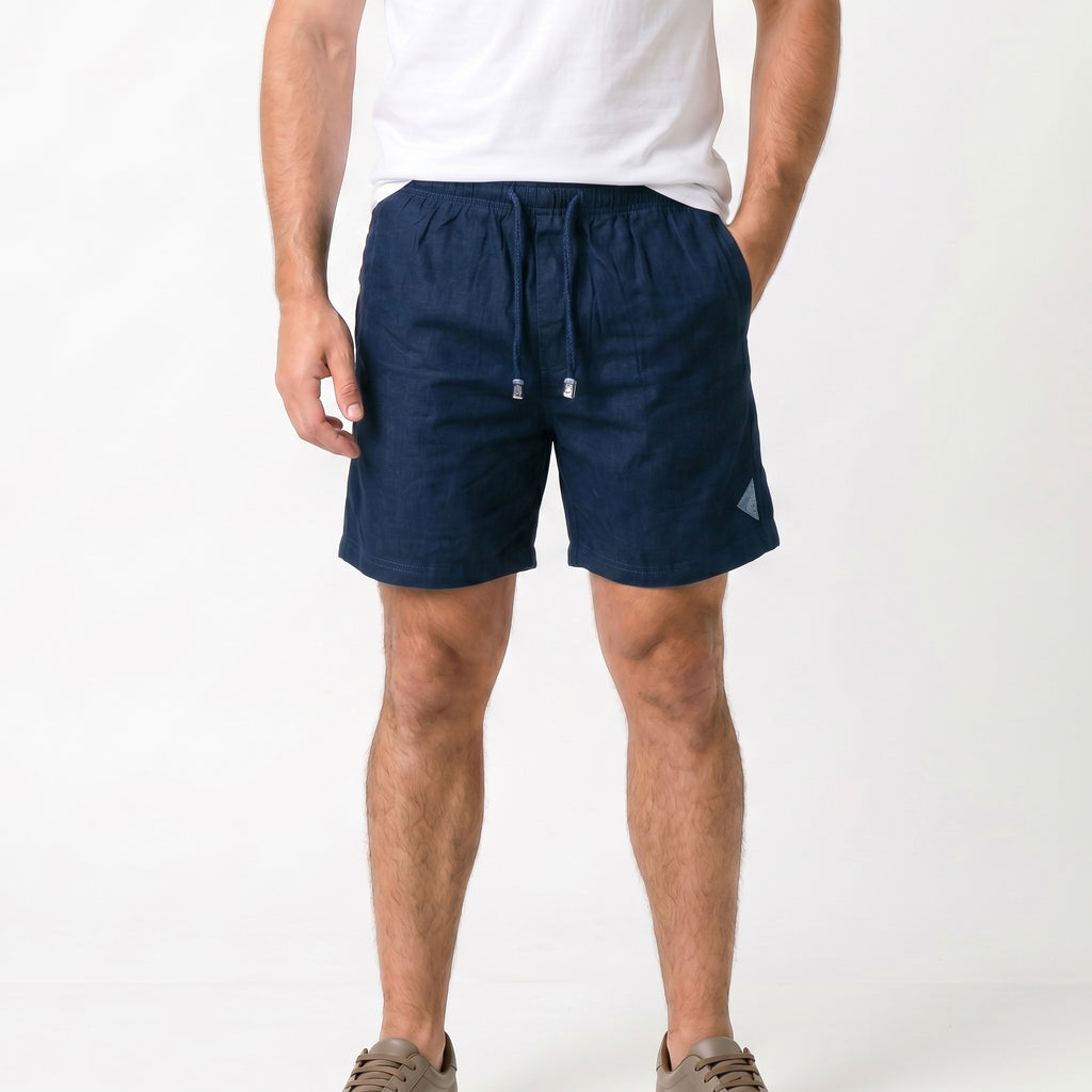 Short Elástico com Linho