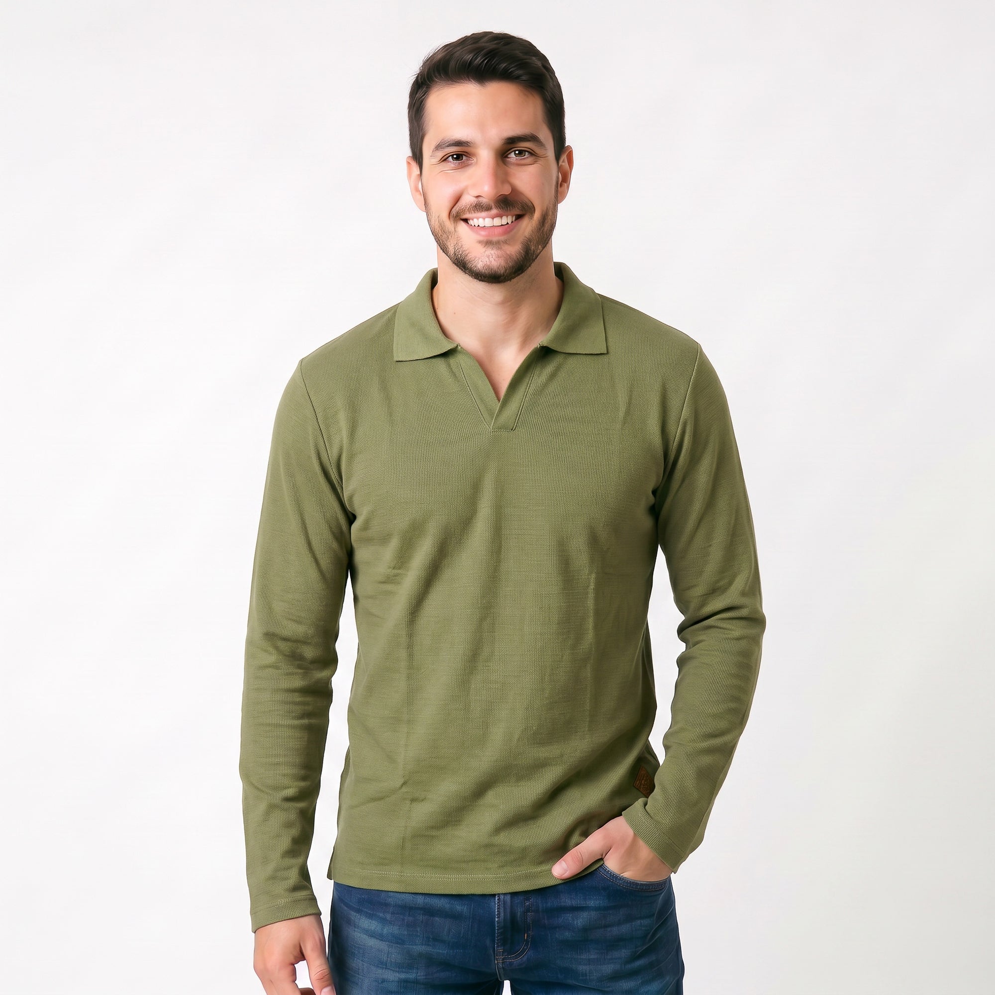 Camiseta Manga Longa Gola Patô Transpassado