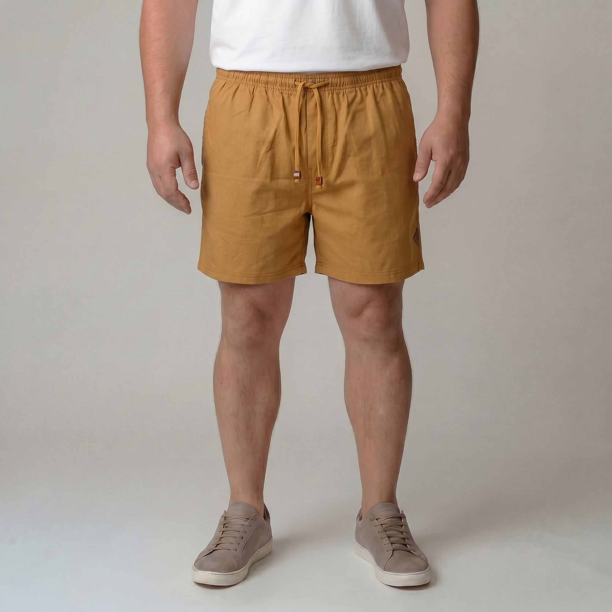 Short Elástico com Linho - My Size