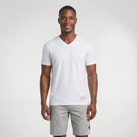 Camiseta Gola V Transpassada Lisa