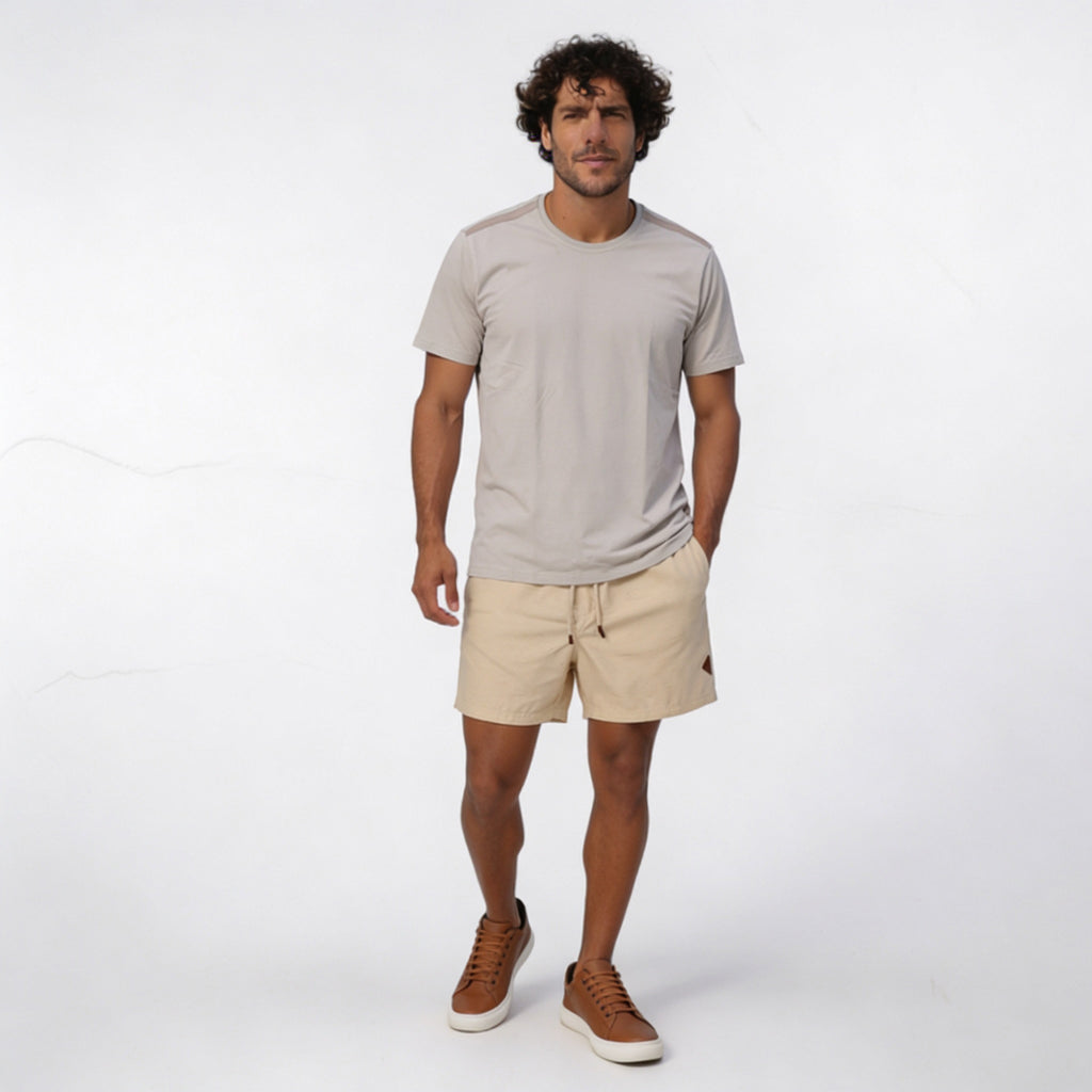 Camiseta de Malha com Silk