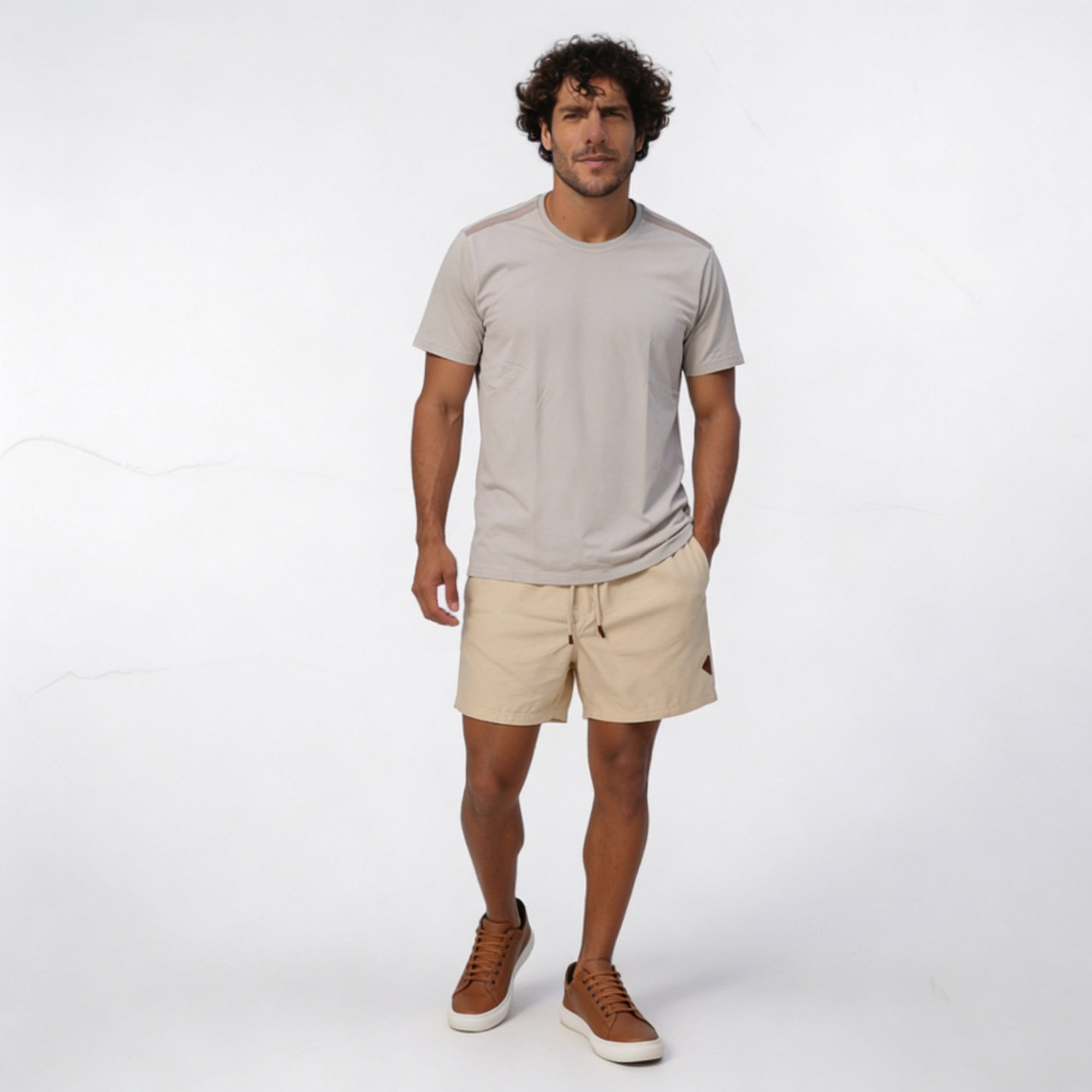 Camiseta de Malha com Silk