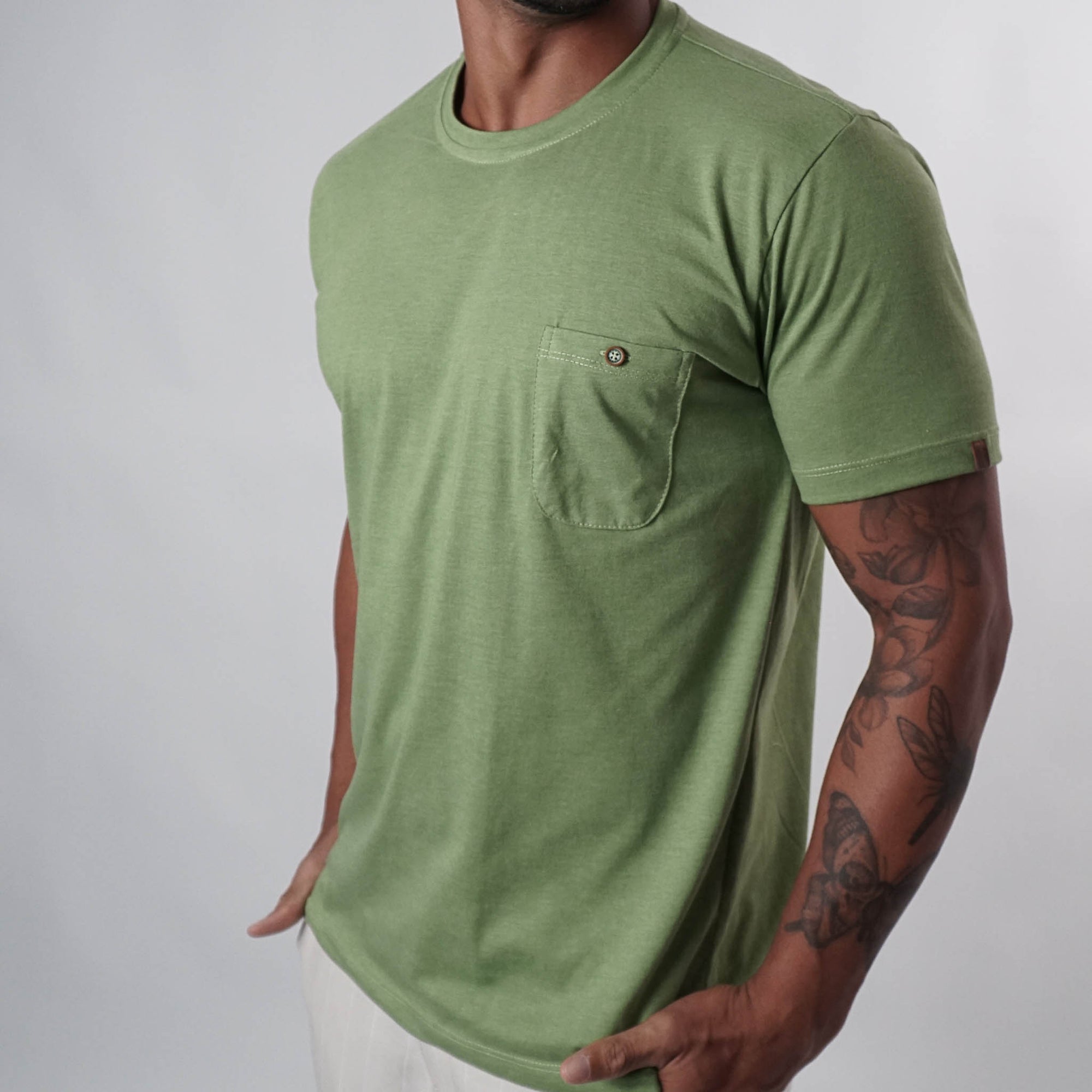 Camisa com Bolso Casual
