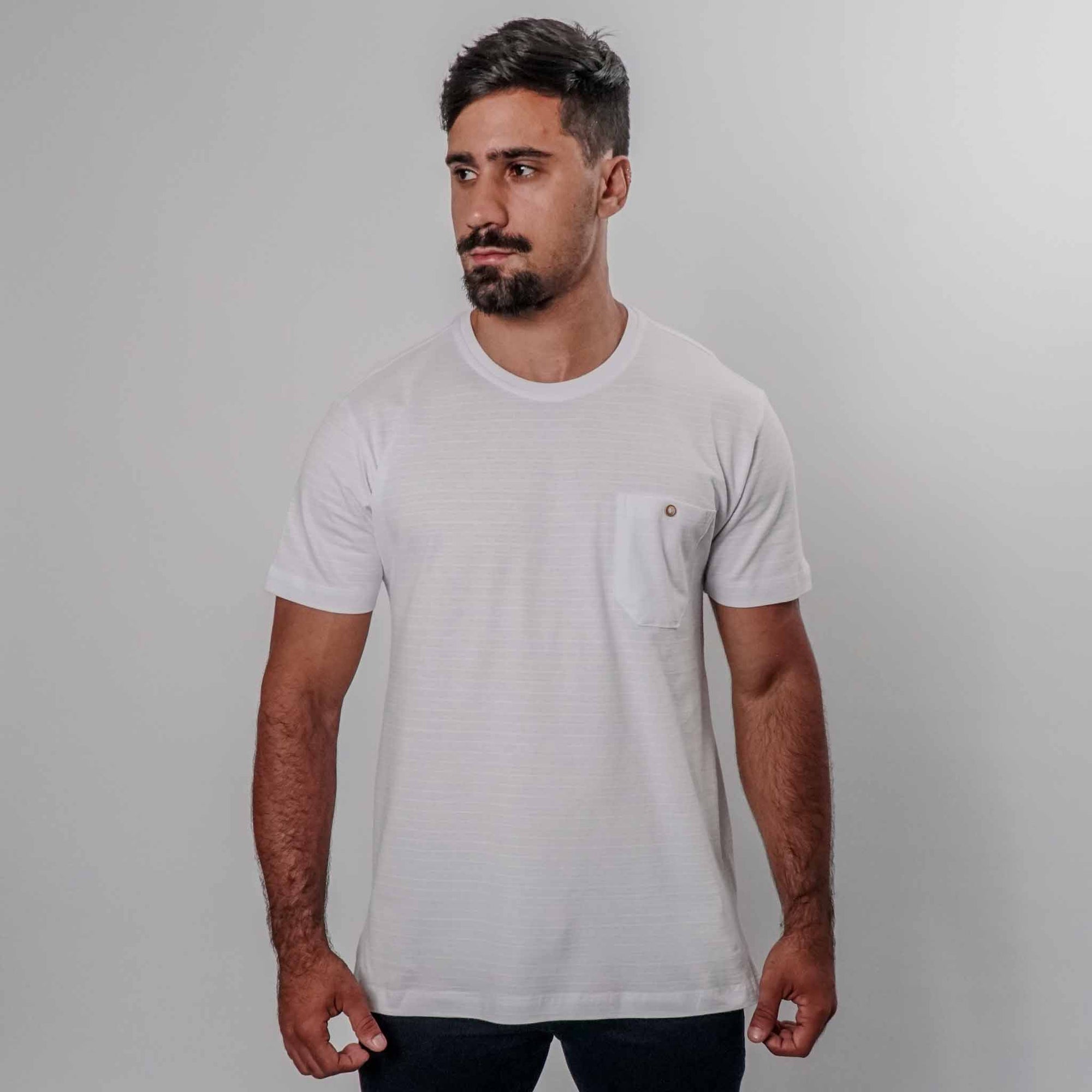 Camisa de Algodão com Bolso