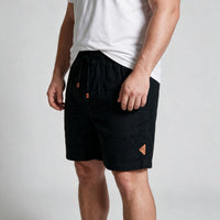 Short Linho Casual com Elástico My Size – Preto
