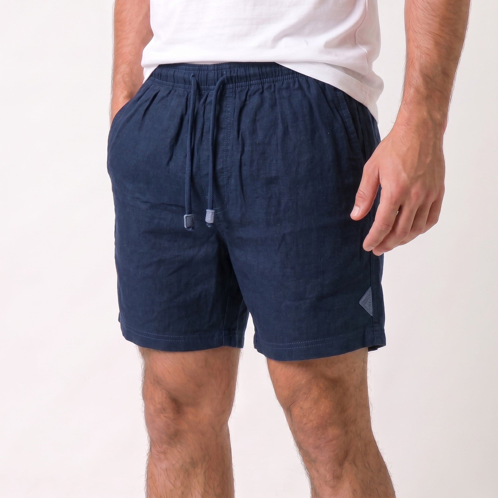 Short Elástico com Linho