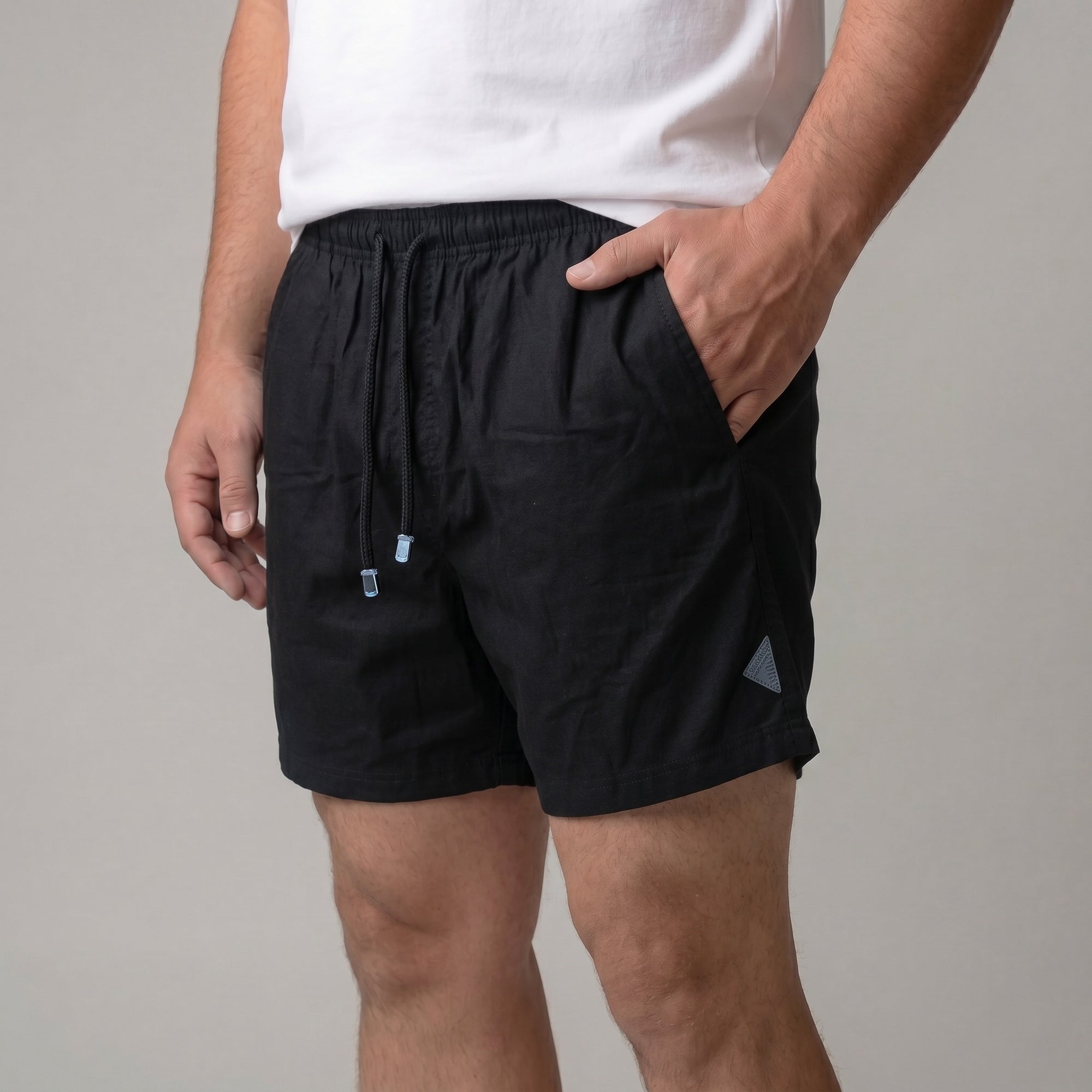 Short Elástico com Linho - My Size
