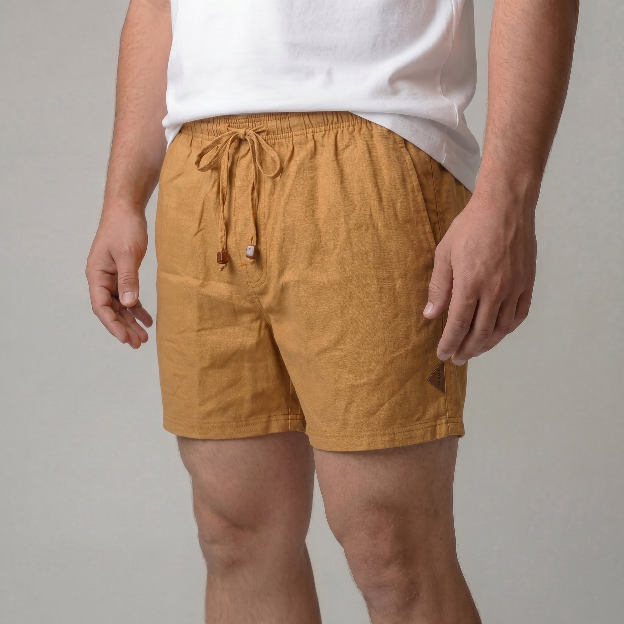 Short Elástico com Linho - My Size