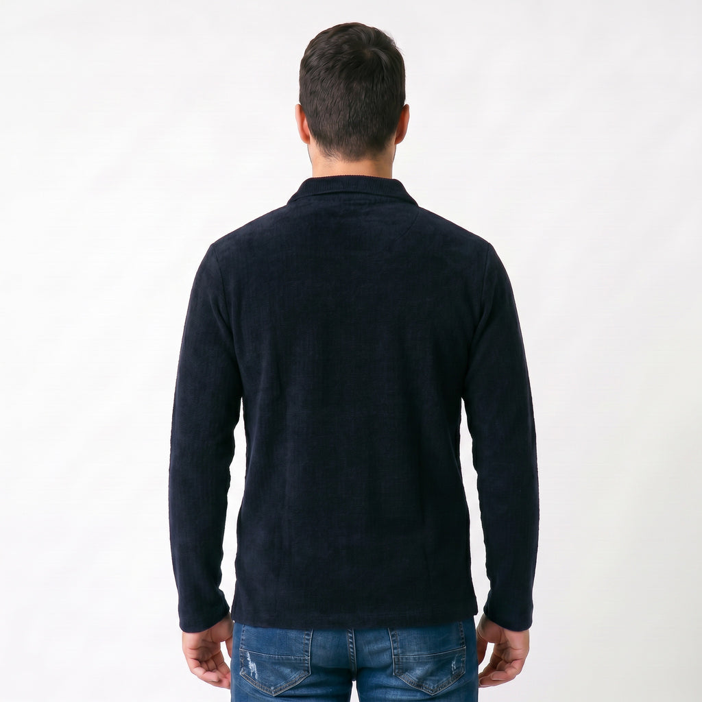 Polo Casual Manga Longa 3 Botões